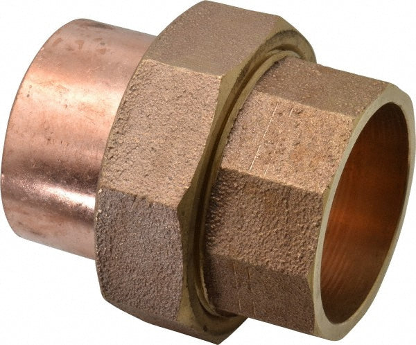NIBCO B255700 Cast Copper Pipe Union 2" Fitting, C x C, Pressure Fitting