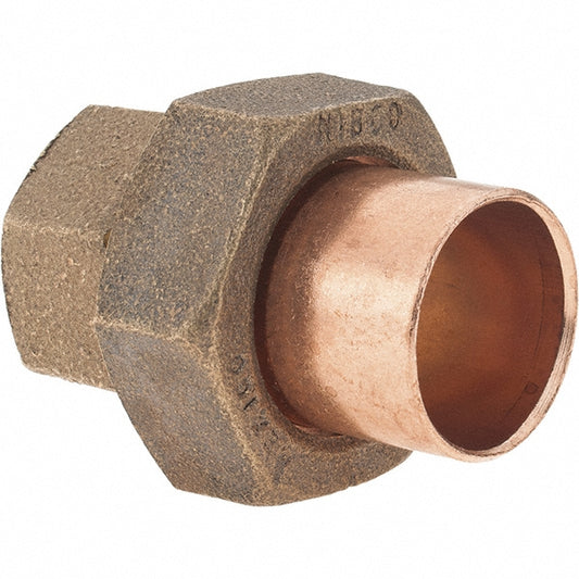 NIBCO B255500 Cast Copper Pipe Union 3/4" Fitting, C x C, Pressure Fitting