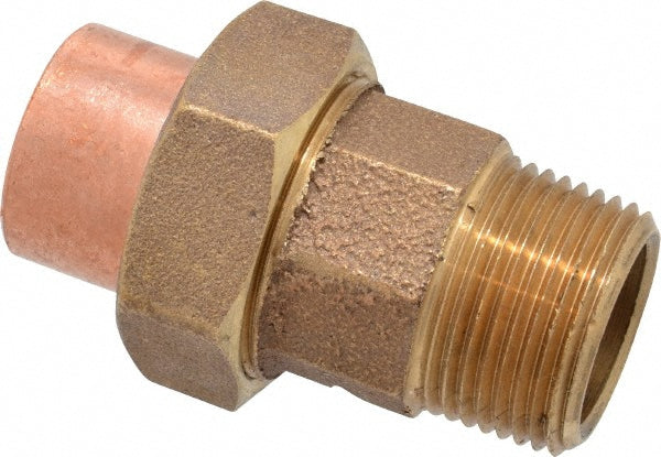 NIBCO B260350 Cast Copper Pipe Union 1" Fitting, C x M, Pressure Fitting