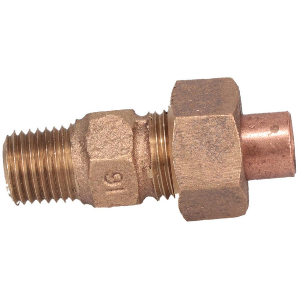 NIBCO B260000 Cast Copper Pipe Union 1/4" Fitting, C x M, Pressure Fitting