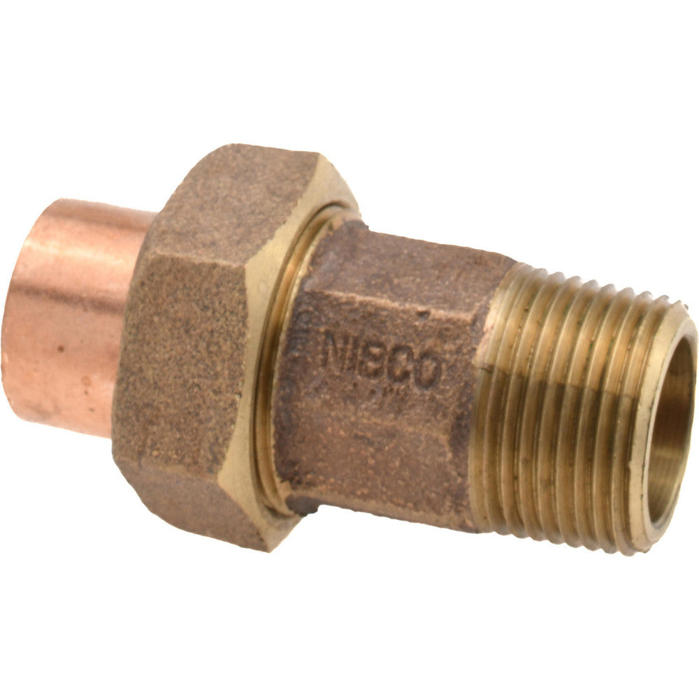 NIBCO B260250 Cast Copper Pipe Union 3/4" Fitting, C x M, Pressure Fitting