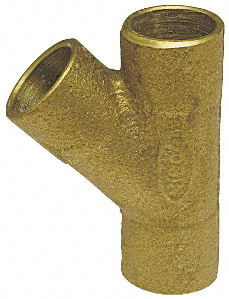 NIBCO B345300 Cast Copper Pipe 45 &deg Wye 1/2" Fitting, C x C x C, Pressure Fitting