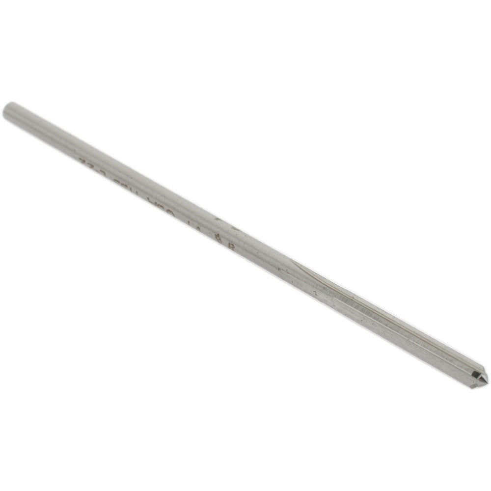 Hertel Reamers 433-0.1140 Chucking Reamer 0.1140" Dia, 3-1/2" OAL, 7/8" Flute Length, Straight Flute, Straight-Cylindrical Shank, HSS