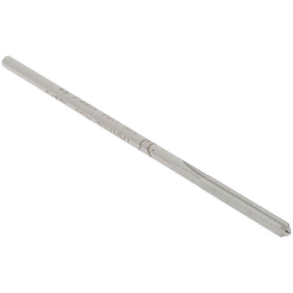 Hertel Reamers 433-0.1175 Chucking Reamer 0.1175" Dia, 3-1/2" OAL, 7/8" Flute Length, Straight Flute, Straight-Cylindrical Shank, HSS