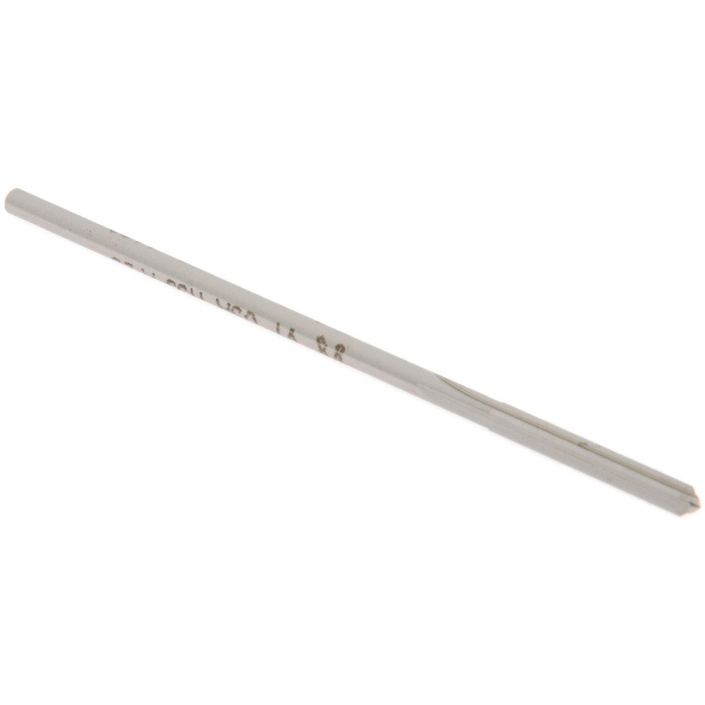 Hertel Reamers 433-0.1190 Chucking Reamer 0.1190" Dia, 3-1/2" OAL, 7/8" Flute Length, Straight Flute, Straight-Cylindrical Shank, HSS