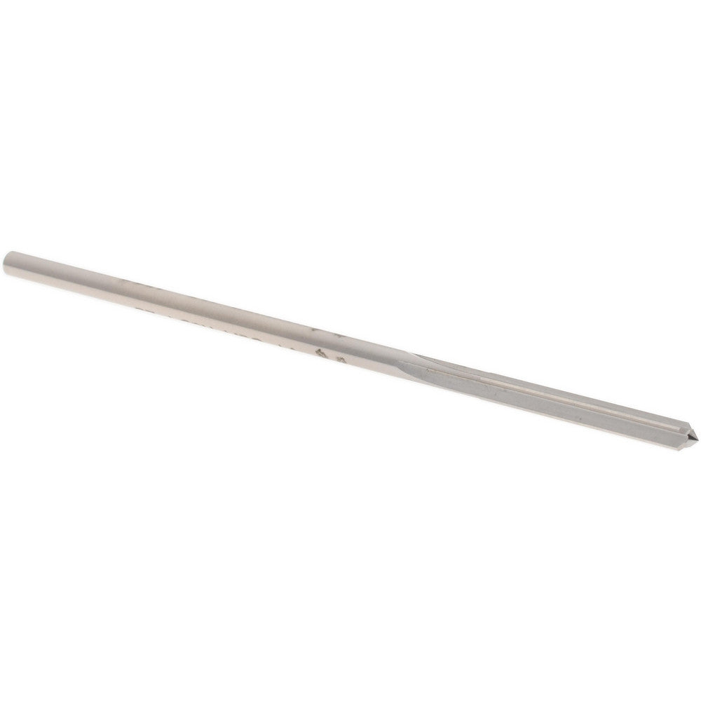 Hertel Reamers 433-0.1225 Chucking Reamer 0.1225" Dia, 3-1/2" OAL, 7/8" Flute Length, Straight Flute, Straight-Cylindrical Shank, HSS