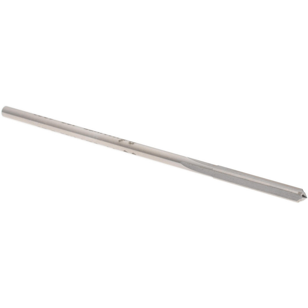 Hertel Reamers 433-0.1280 Chucking Reamer 0.1280" Dia, 3-1/2" OAL, 7/8" Flute Length, Straight Flute, Straight-Cylindrical Shank, HSS
