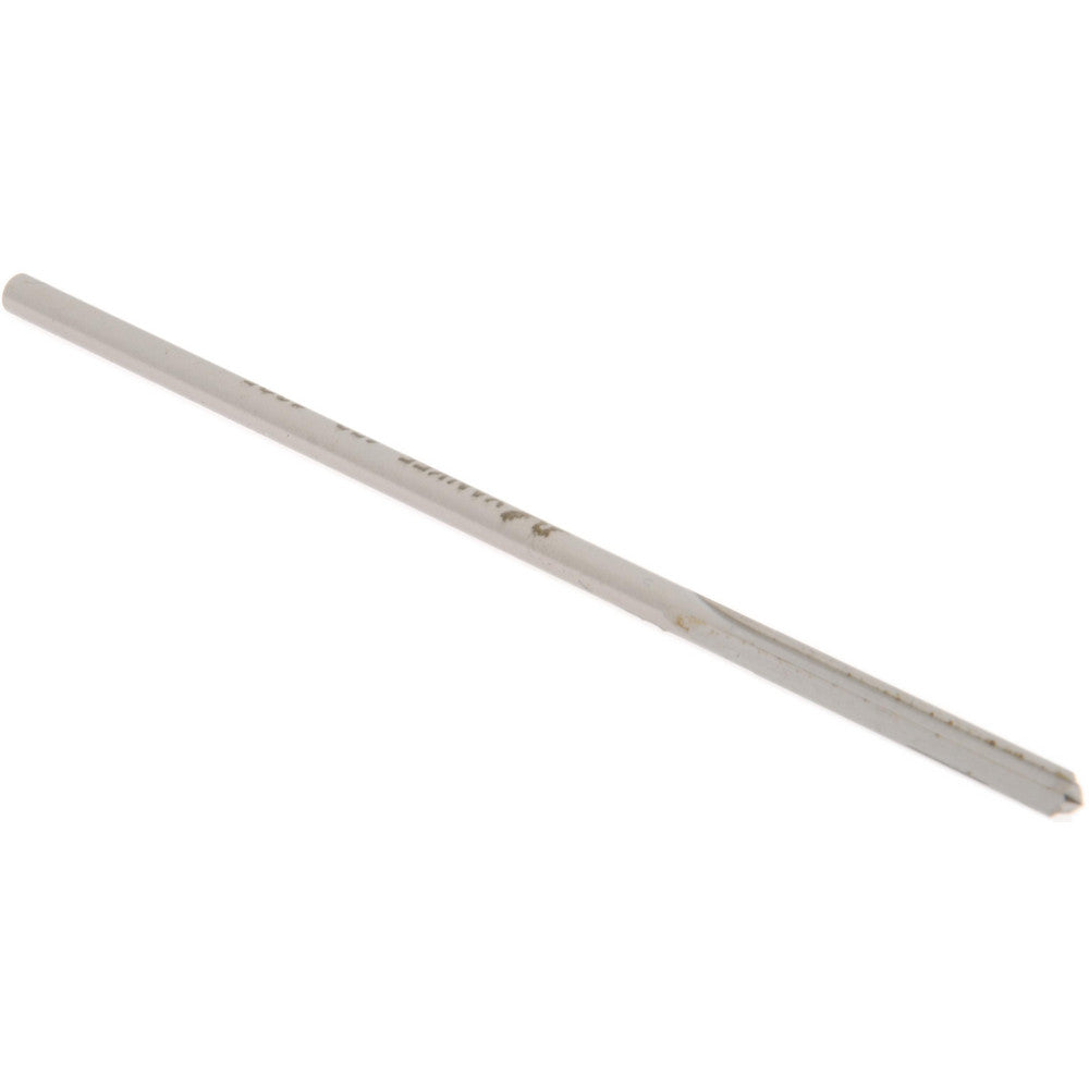 Hertel Reamers 433-0.1295 Chucking Reamer 0.1295" Dia, 3-1/2" OAL, 7/8" Flute Length, Straight Flute, Straight-Cylindrical Shank, HSS