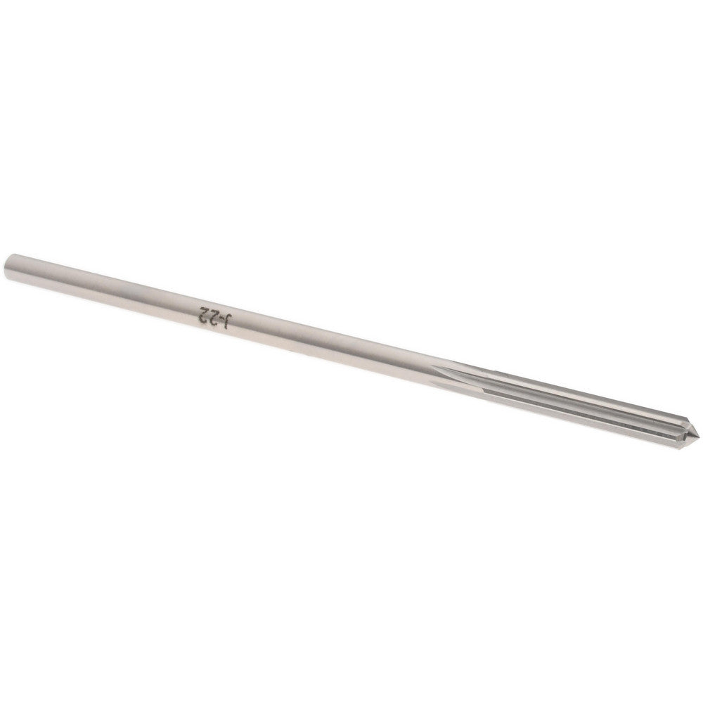 Hertel Reamers 433-0.1575 Chucking Reamer 4 mm Dia, 4" OAL, 1" Flute Length, Straight Flute, Straight-Cylindrical Shank, HSS