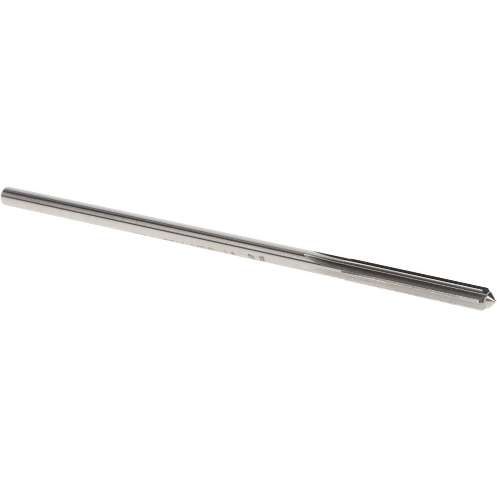 Hertel Reamers 433-0.1680 Chucking Reamer 0.1680" Dia, 4-1/2" OAL, 1-1/8" Flute Length, Straight Flute, Straight-Cylindrical Shank, HSS