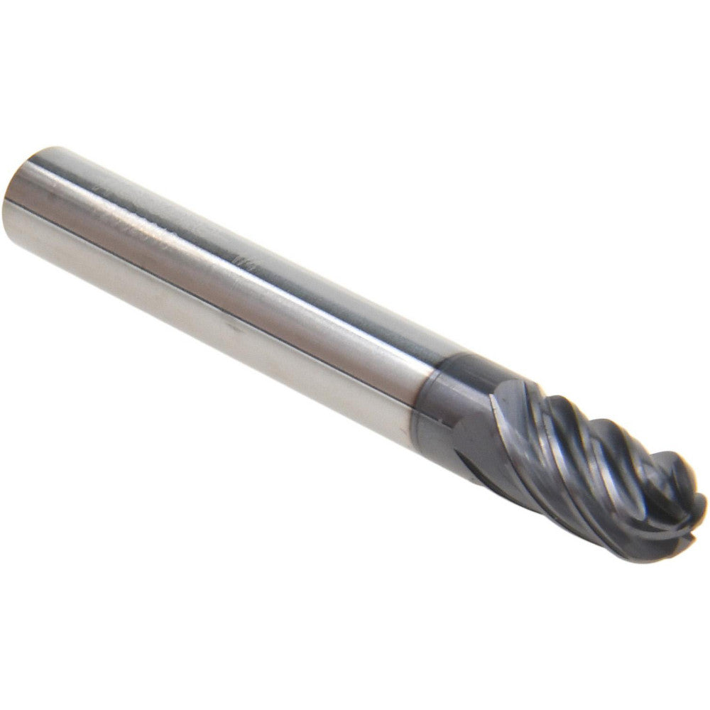 Accupro 72032816 Ball End Mill 1/4" Dia, 3/8" LOC, 6 Flute, Solid Carbide