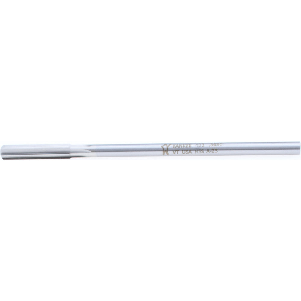 Hertel Reamers 433-0.3630 Chucking Reamer 0.3630" Dia, 7" OAL, 1-3/4" Flute Length, Straight Flute, Straight-Cylindrical Shank, HSS