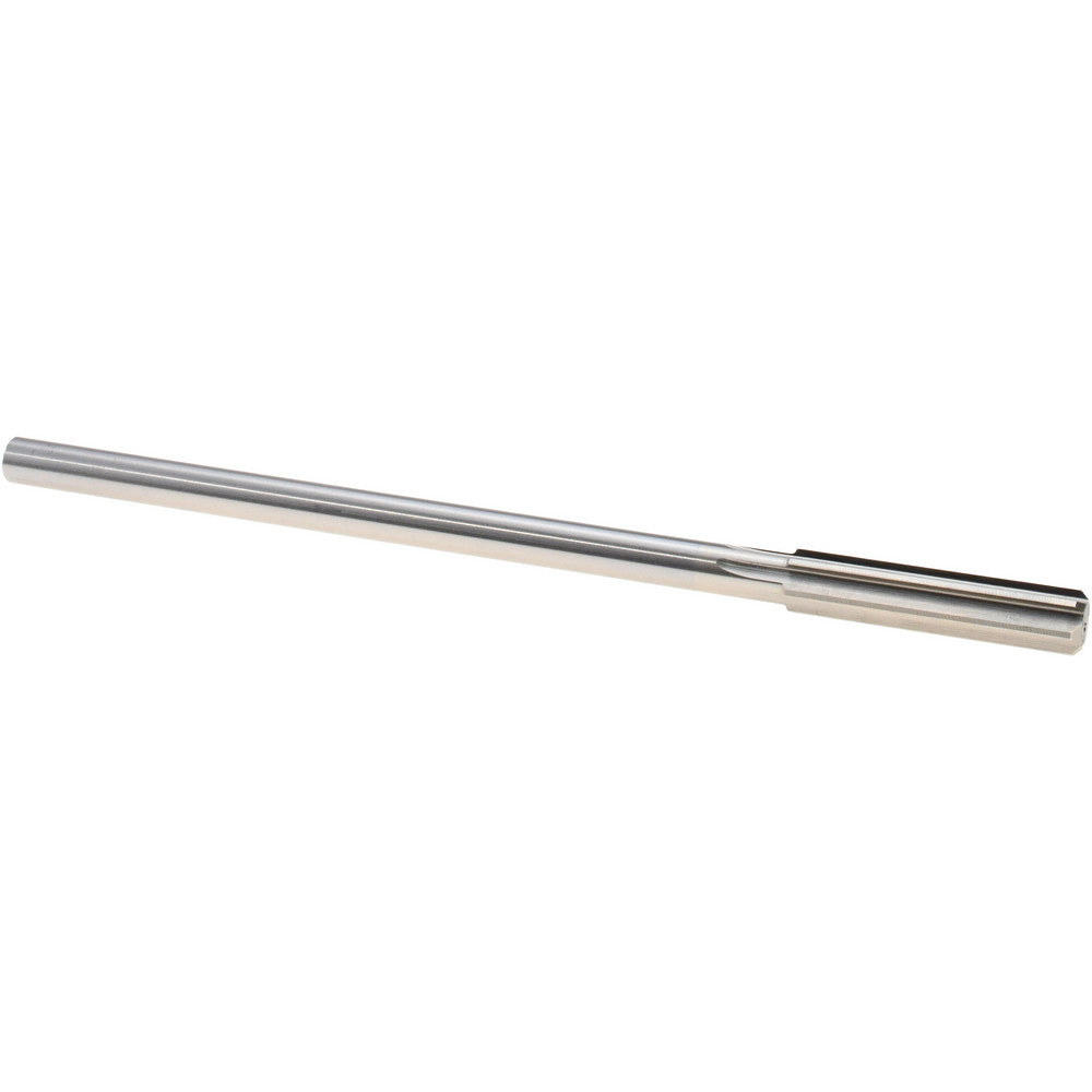 Hertel Reamers 433-0.3820 Chucking Reamer 0.3820" Dia, 7" OAL, 1-3/4" Flute Length, Straight Flute, Straight-Cylindrical Shank, HSS
