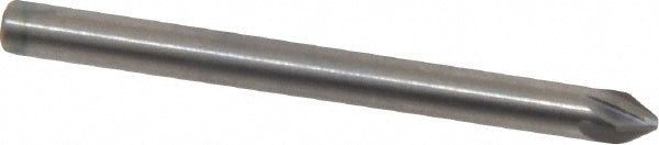 M.A. Ford 78012501 Countersink 1/8" Head Dia, 60.00 deg Included Angle, 6 Flute, Solid Carbide, Right Hand Cut