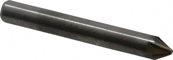 M.A. Ford 78025001 Countersink 1/4" Head Dia, 60.00 deg Included Angle, 6 Flute, Solid Carbide, Right Hand Cut