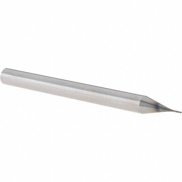 OSG 3100403 Corner Radius End Mill 0.40 mm Dia, 0.30 mm LOC, 0.05 mm Radius, 2 Flute, Solid Carbide