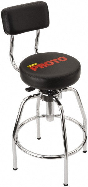 Proto JFC1011 Heavy-Duty Stool Vinyl, 14" Seat Width, 3" Seat Depth, Black