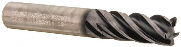 Kennametal 4048719 Corner Radius End Mill 3/8" Dia, 7/8" LOC, 0.03" Radius, 5 Flutes, Solid Carbide