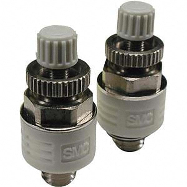 SMC Pneumatics ASN2-U10/32 Air Flow Control Valve Metering Valve with Silencer, UNF, 1/4" Tube OD