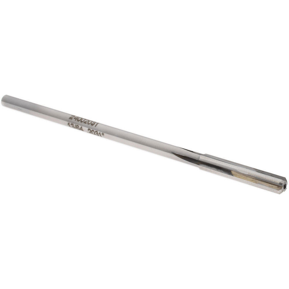 Rock River Tool Inc. 24002031 Chucking Reamer 13/64" Dia, 4-1/2" OAL, 1-1/8" Flute Length, Straight Flute, Straight-Cylindrical Shank, Carbide-Tipped