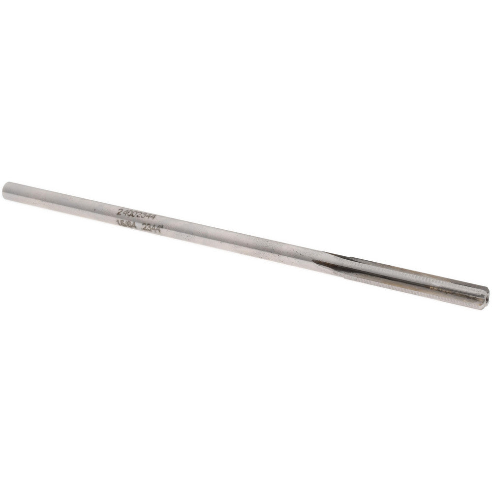 Rock River Tool Inc. 24002344 Chucking Reamer 15/64" Dia, 6" OAL, 1-1/2" Flute Length, Straight Flute, Straight-Cylindrical Shank, Carbide-Tipped