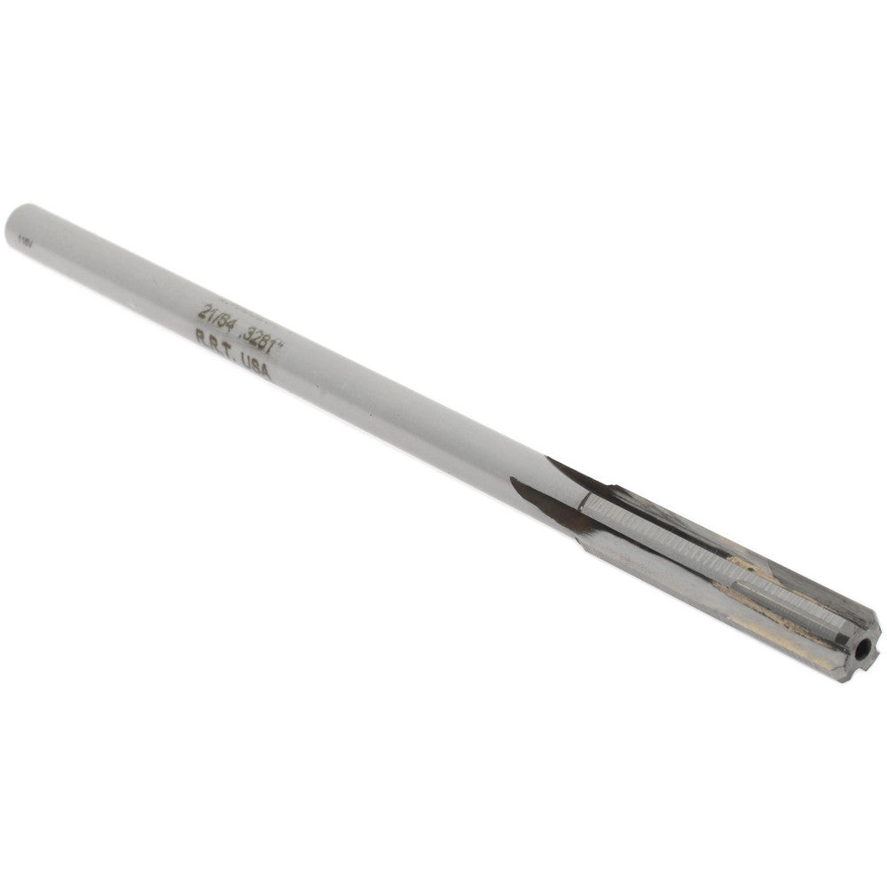 Rock River Tool Inc. 24003281 Chucking Reamer 21/64" Dia, 6" OAL, 1-1/2" Flute Length, Straight Flute, Straight-Cylindrical Shank, Carbide-Tipped