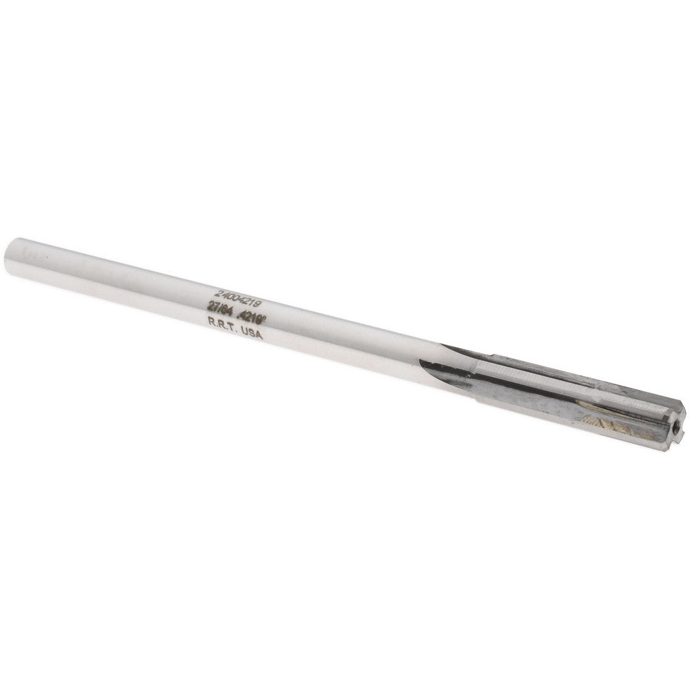 Rock River Tool Inc. 24004219 Chucking Reamer 27/64" Dia, 7" OAL, 1-3/4" Flute Length, Straight Flute, Straight-Cylindrical Shank, Carbide-Tipped