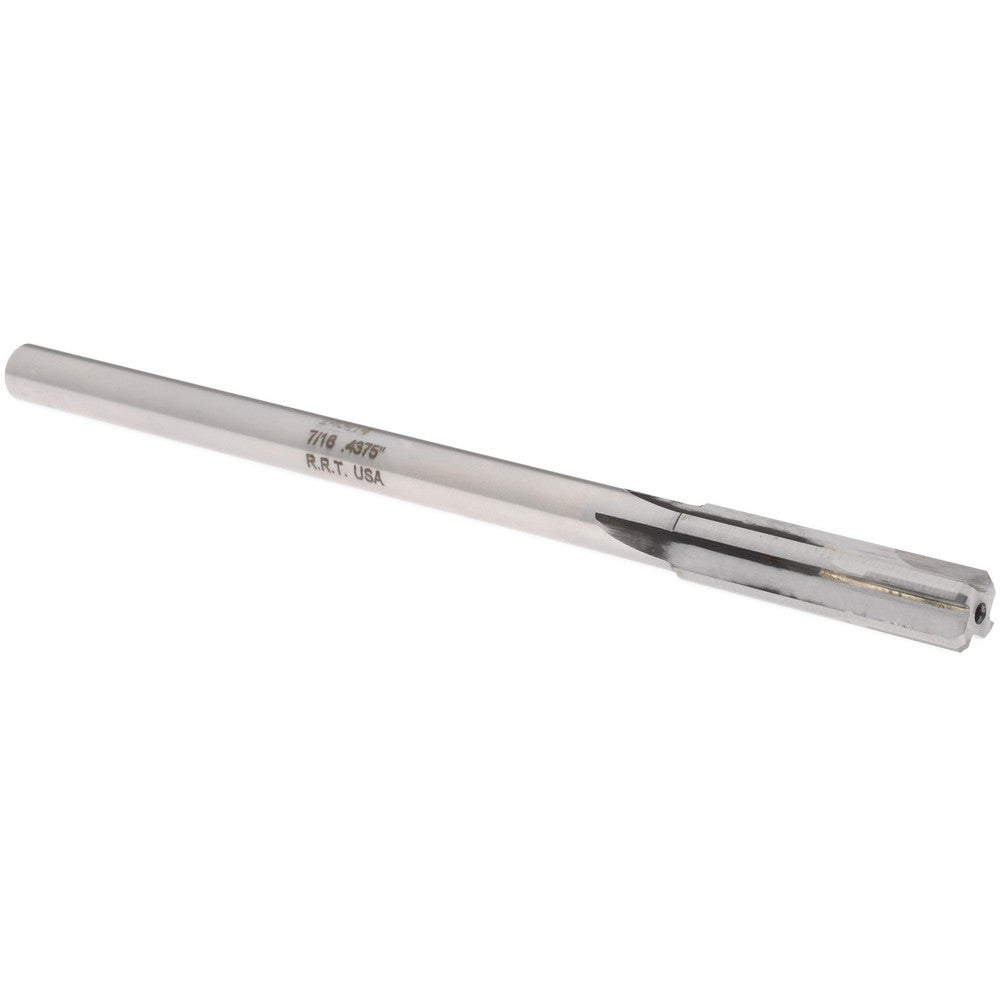 Rock River Tool, Inc. 240014 Chucking Reamer 7/16" Dia, 7" OAL, 1-3/4" Flute Length, Straight-Cylindrical Shank, Carbide-Tipped