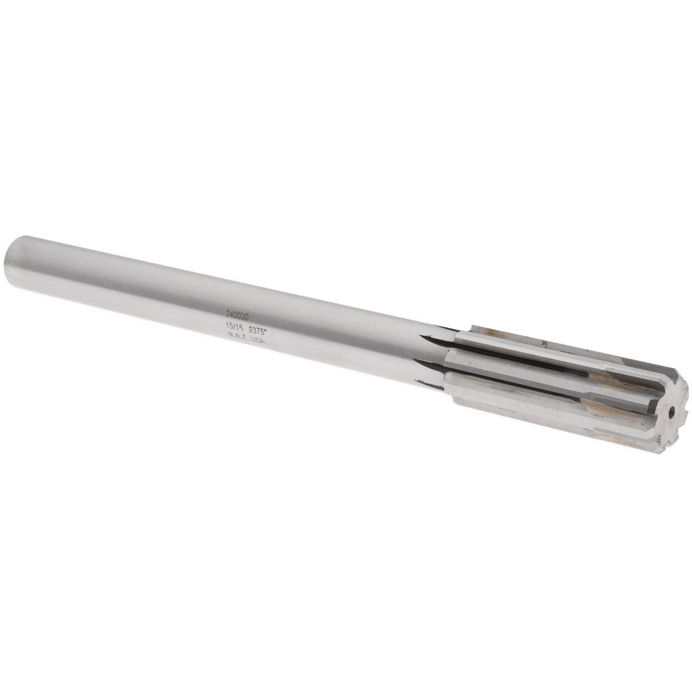 Rock River Tool Inc. 240030 Chucking Reamer 15/16" Dia, 10" OAL, 2-5/8" Flute Length, Straight Flute, Straight-Cylindrical Shank, Carbide-Tipped
