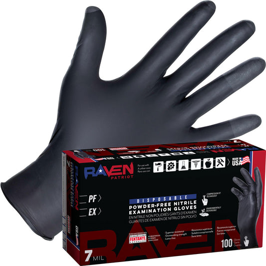 Sas Safety Corp. 66484 Disposable Glove Series 6648, Size X-Large, 7.0 mil, Nitrile Coated, Nitrile, Medical Grade, Powder-Free, No
