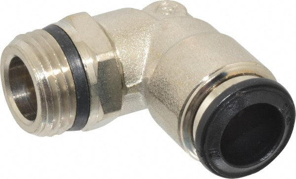 Aignep USA 50110N-10-3/8 Push-to-Connect Tube x Universal Thread Fitting Swivel Elbow, Universal, 10.00 mm OD