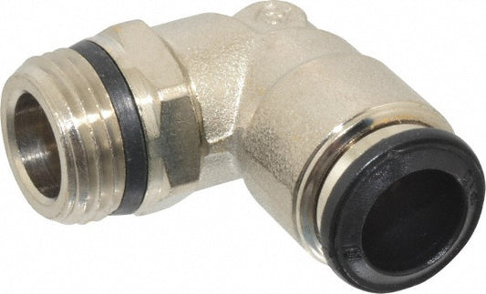 Aignep USA 50110N-10-3/8 Push-to-Connect Tube x Universal Thread Fitting Swivel Elbow, Universal, 10.00 mm OD