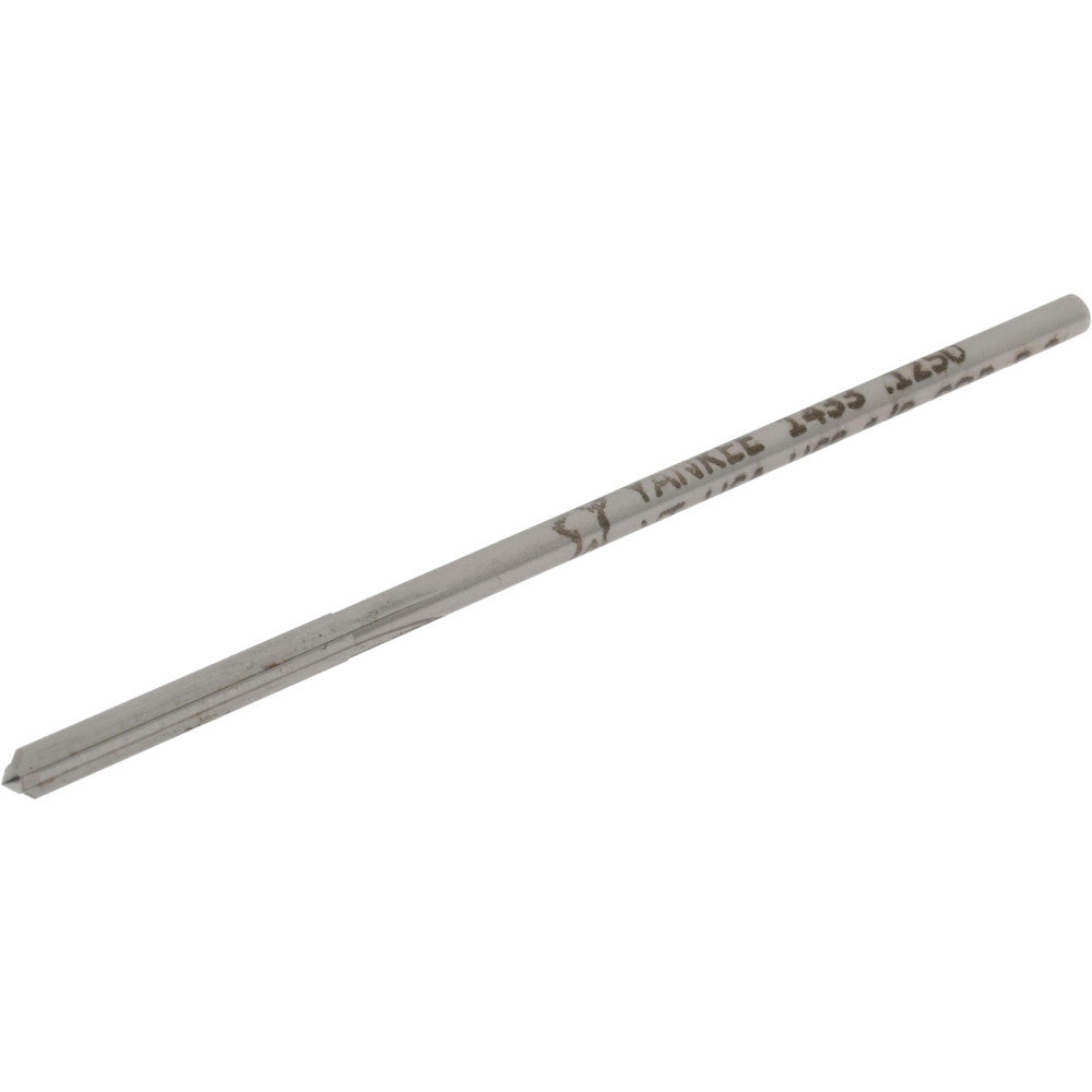 Hertel Reamers 1433-0.1250 Chucking Reamer 1/8" Dia, 3-1/2" OAL, 7/8" Flute Length, Straight Flute, Straight-Cylindrical Shank, HSSCobalt