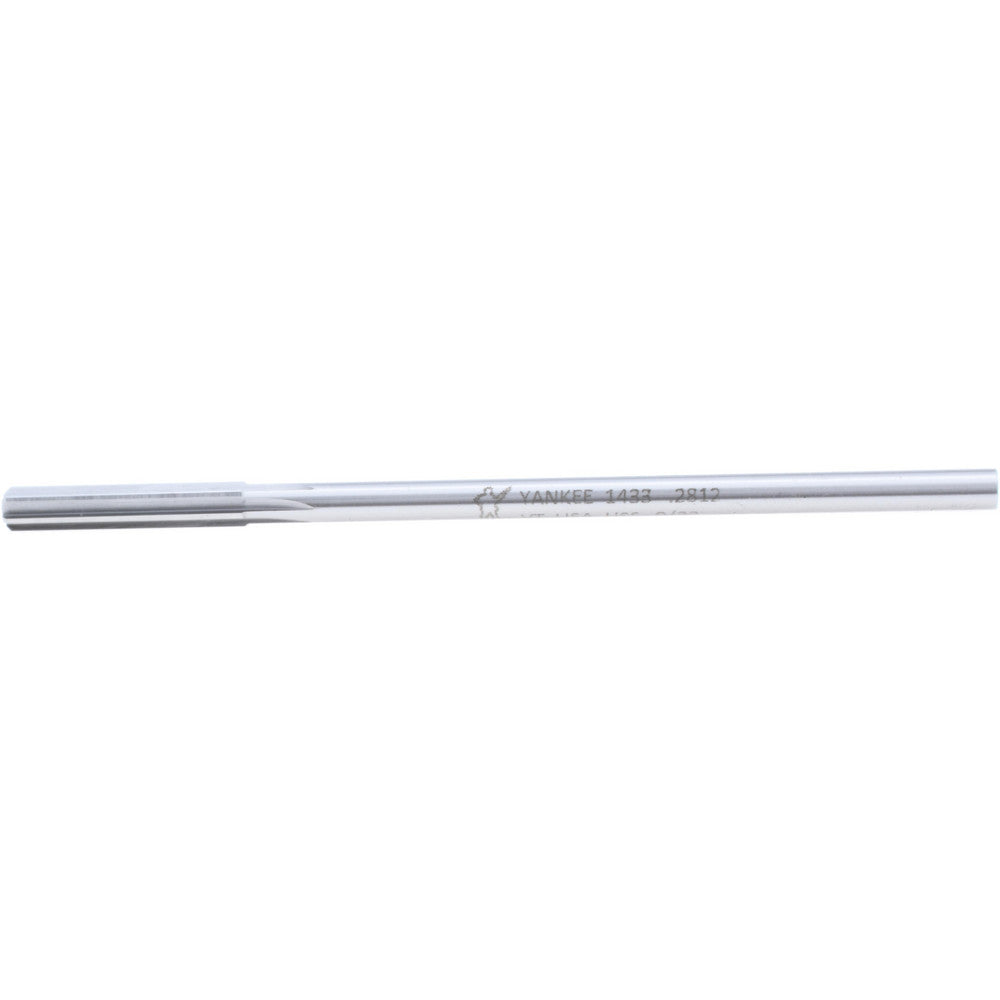 Hertel Reamers 1433-0.2812 Chucking Reamer 9/32" Dia, 6" OAL, 1-1/2" Flute Length, Straight Flute, Straight-Cylindrical Shank, HSSCobalt
