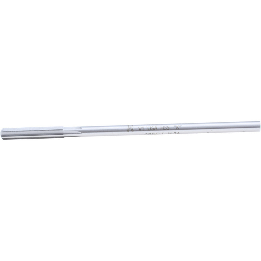 Hertel Reamers 1433-0.2810 Chucking Reamer Letter K, 6" OAL, 1-1/2" Flute Length, Straight Flute, Straight-Cylindrical Shank, HSSCobalt