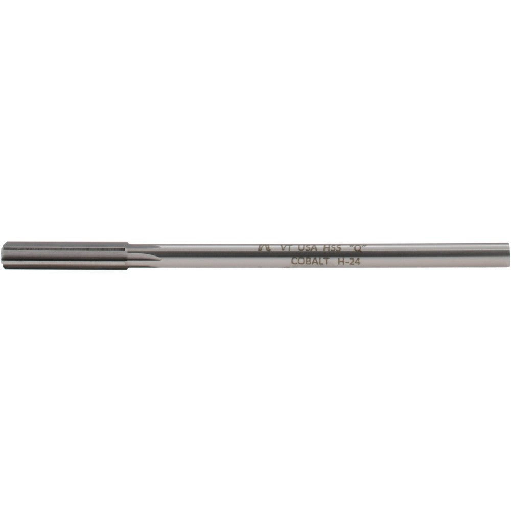 Hertel Reamers 1433-0.3320 Chucking Reamer Letter Q, 6" OAL, 1-1/2" Flute Length, Straight Flute, Straight-Cylindrical Shank, HSSCobalt