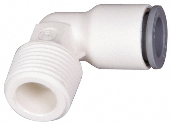 Parker 72338908 Push-To-Connect Tube Fitting Male Elbow, 1/8" Thread, 1/4" OD