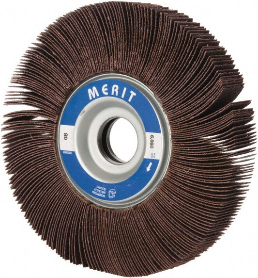Merit Abrasives 08834123012 6 x 1" 80 Grit Aluminum Oxide Unmounted Flap Wheel