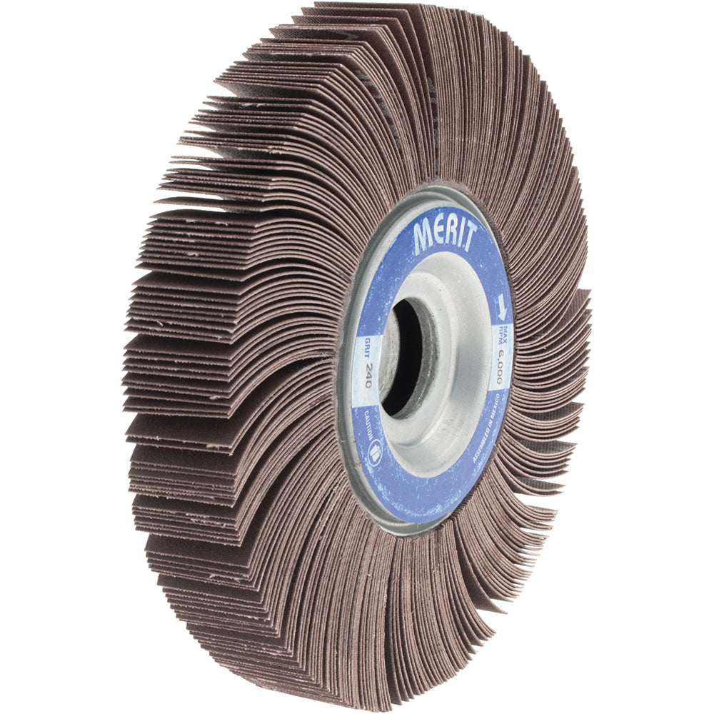 Merit Abrasives 08834123017 6 x 1" 240 Grit Aluminum Oxide Unmounted Flap Wheel