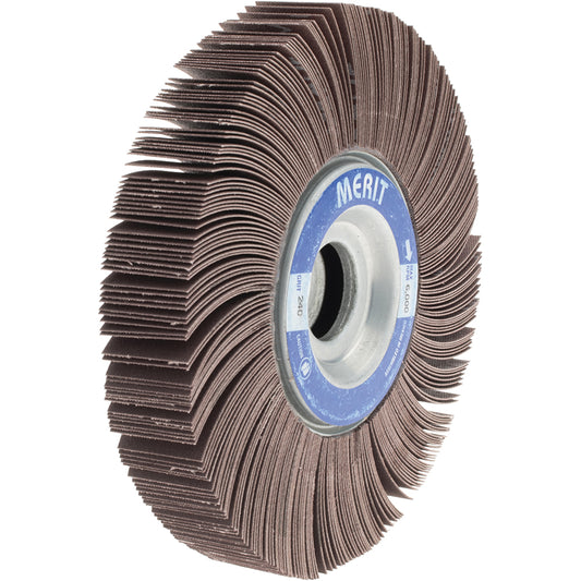 Merit Abrasives 08834123017 6 x 1" 240 Grit Aluminum Oxide Unmounted Flap Wheel