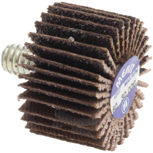 Merit Abrasives 08834131001 Mounted Flap Wheel 5/8" Face Width, 60 Grit, Aluminum Oxide