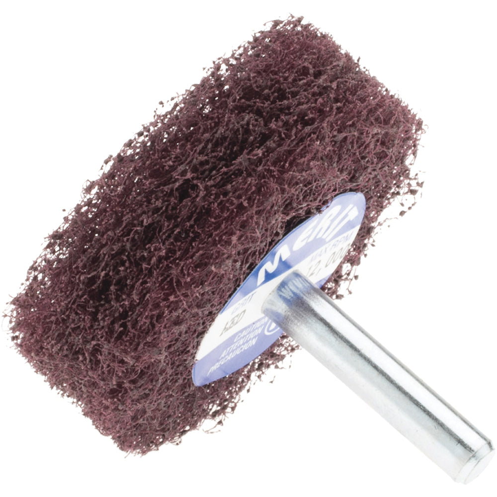 Merit Abrasives 08834131551 Mounted Scrubber Buffing Wheel 2" Dia, 1/4" Shank Dia
