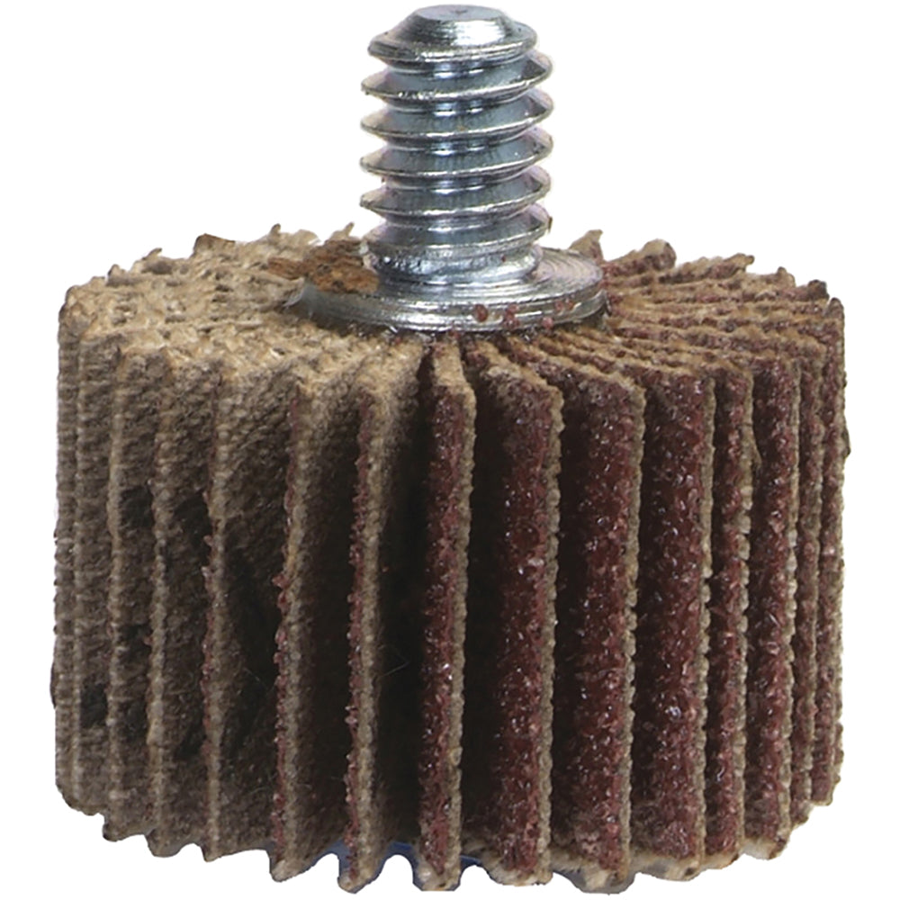 Merit Abrasives 08834133008 Mounted Flap Wheel 3/4" Face Width, 60 Grit, Aluminum Oxide