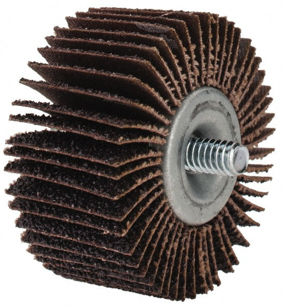 Merit Abrasives 08834133044 Mounted Flap Wheel 1" Face Width, 40 Grit, Aluminum Oxide