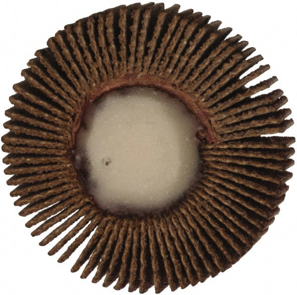Merit Abrasives 08834137602 Mounted Flap Wheel 1-3/16" Dia, 1/4" Face Width, 120 Grit, Aluminum Oxide