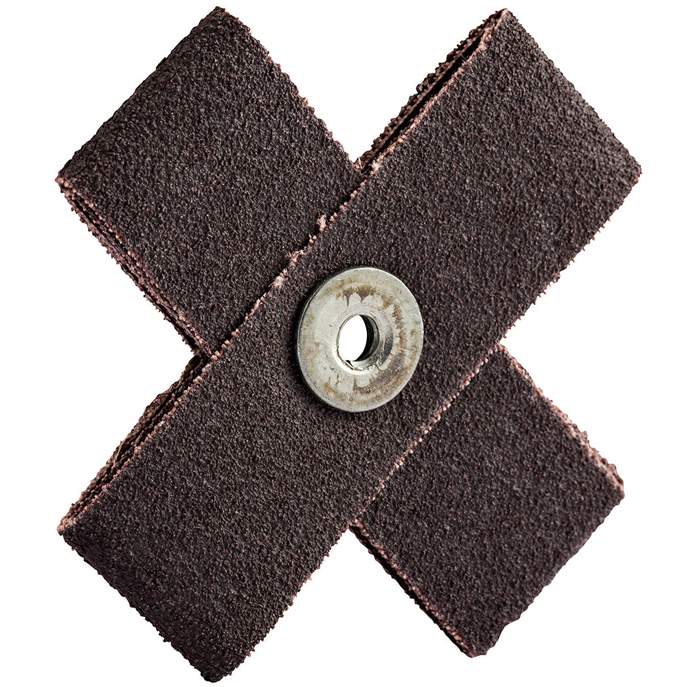 Merit Abrasives 08834182135 60 Grit, Medium Grade, Aluminum Oxide Cross Pad