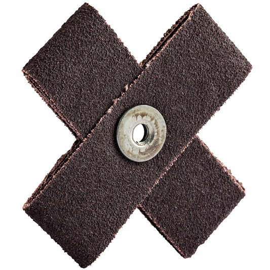 Merit Abrasives 08834182135 60 Grit, Medium Grade, Aluminum Oxide Cross Pad
