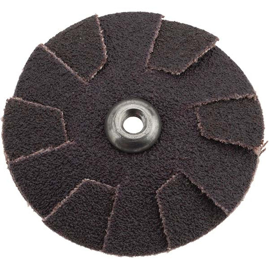 Merit Abrasives 08834184042 80 Grit, 1-3/4" Diam, Flexible Slotted Overlap Disc