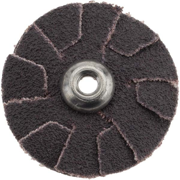 Merit Abrasives 08834184065 80 Grit, 1-1/4" Diam, Flexible Slotted Overlap Disc