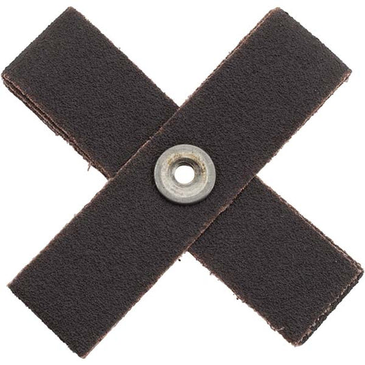 Merit Abrasives 08834184135 80 Grit, Medium Grade, Aluminum Oxide Cross Pad